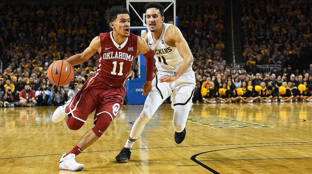 Trae Young In Action- Oklahoma Basketball Game