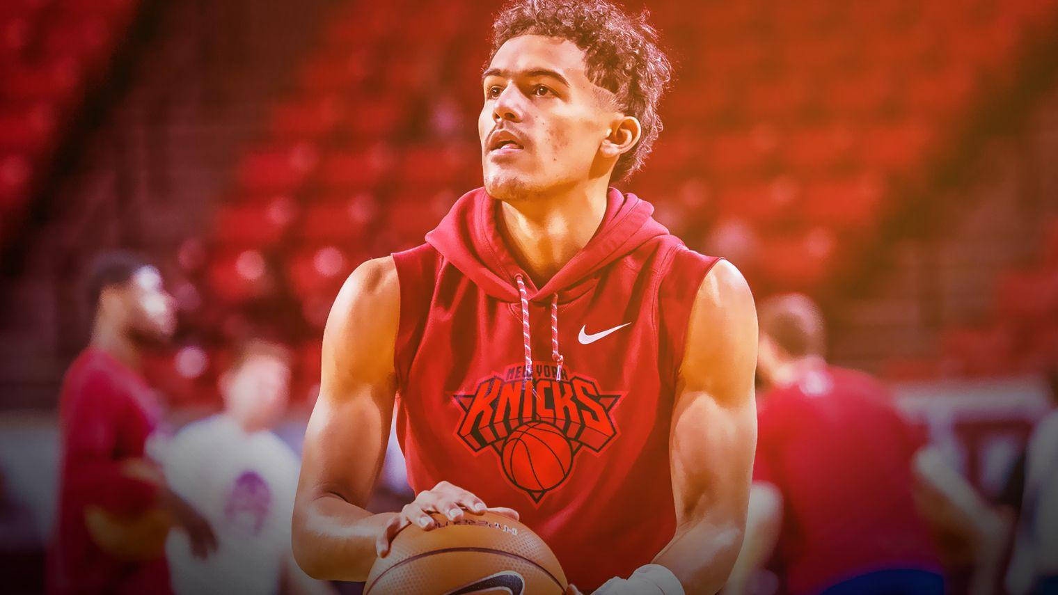 Trae Young New York Knicks Background