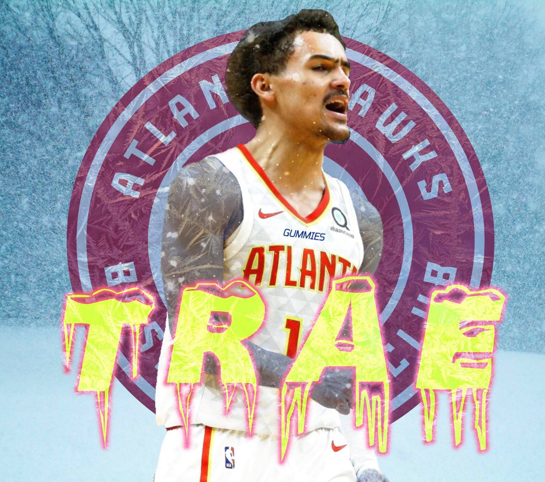 Trae Young Winter Fan Art Background