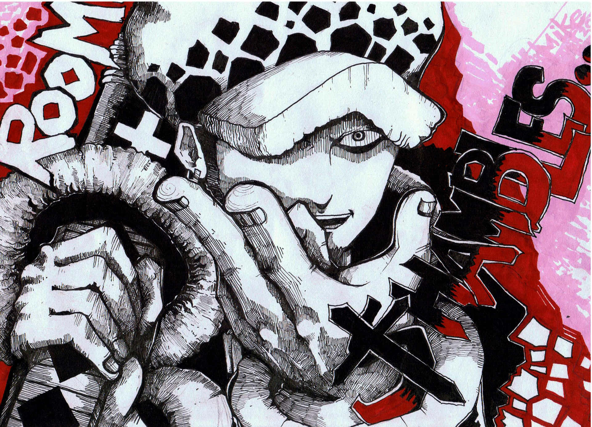 Trafalgar Law From One Piece Background