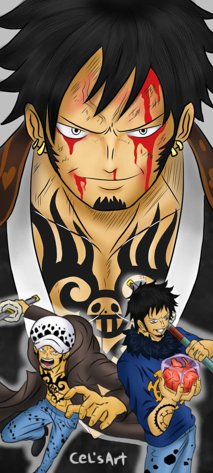 Trafalgar Law Prepares For Adventure Background