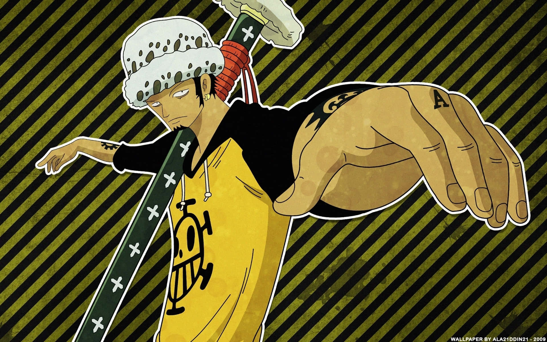 Trafalgar Law - The Black King Of The Underworld Background