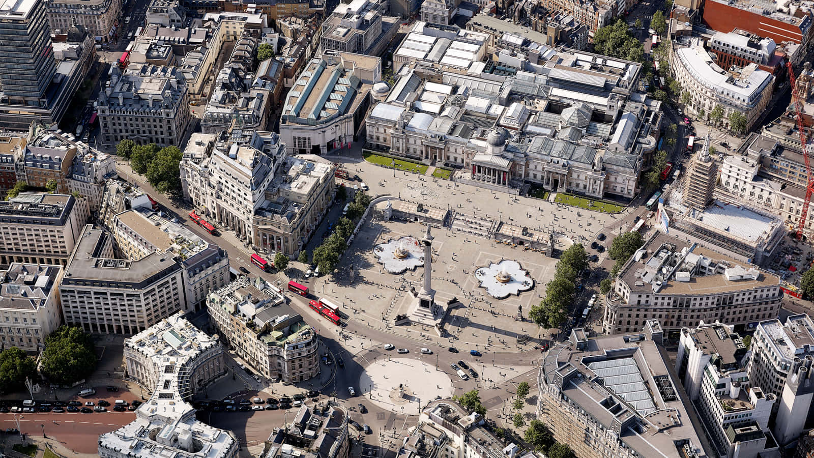 Trafalgar Square Aerial View