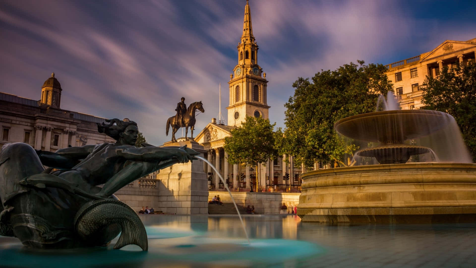 Trafalgar Square St Martin Baptist Church Background