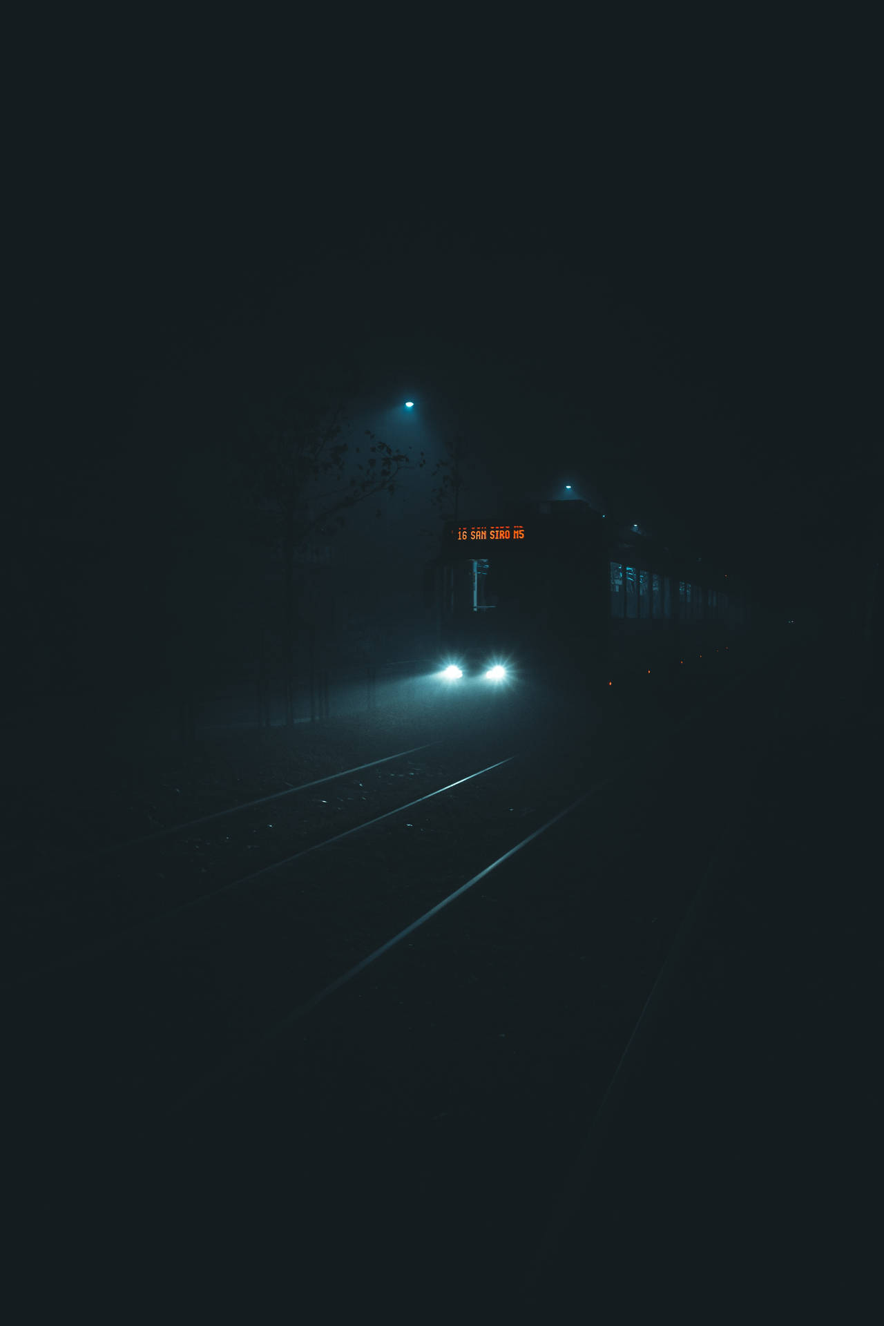 Train In Darkness Background