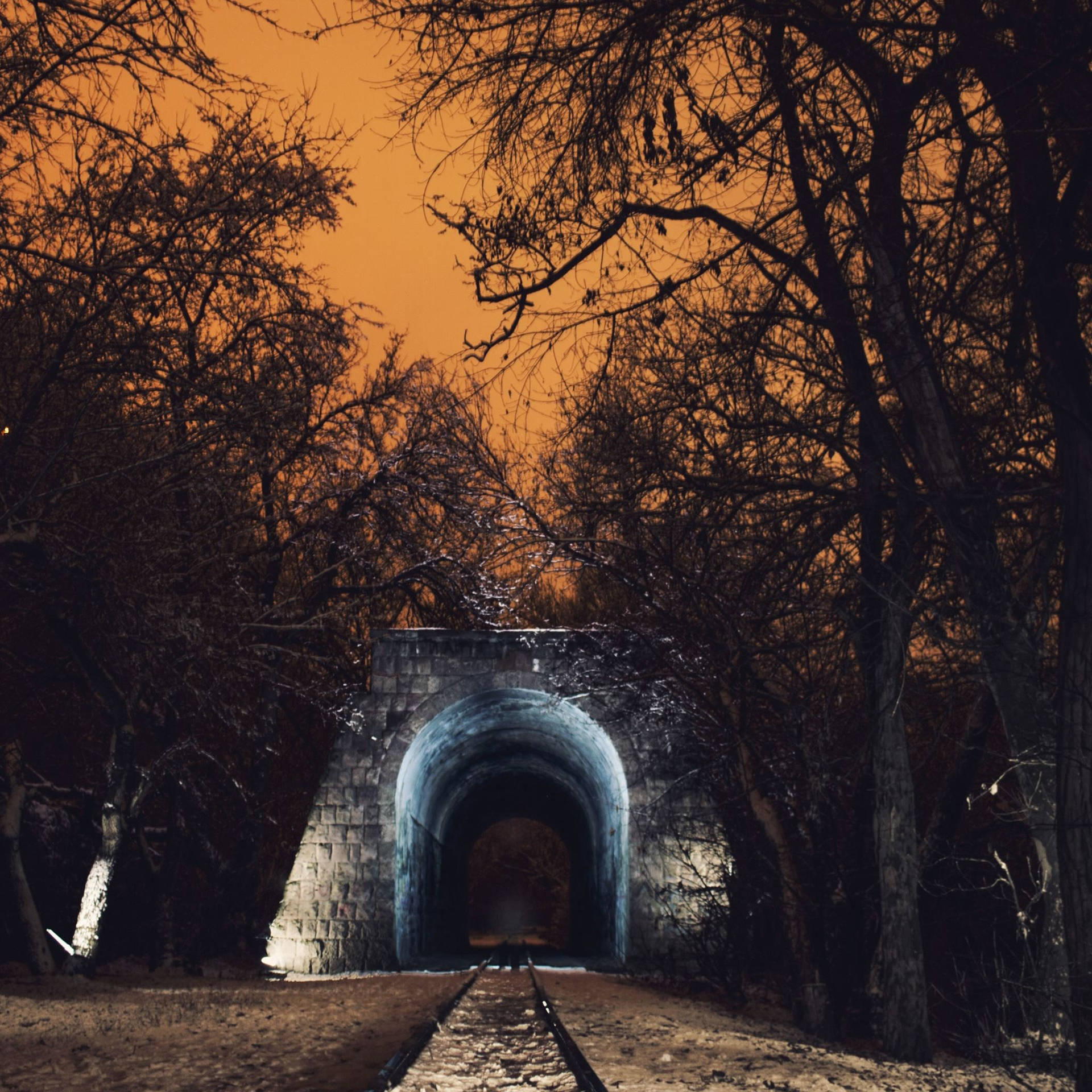 Train Tunnel In Yerevan Background