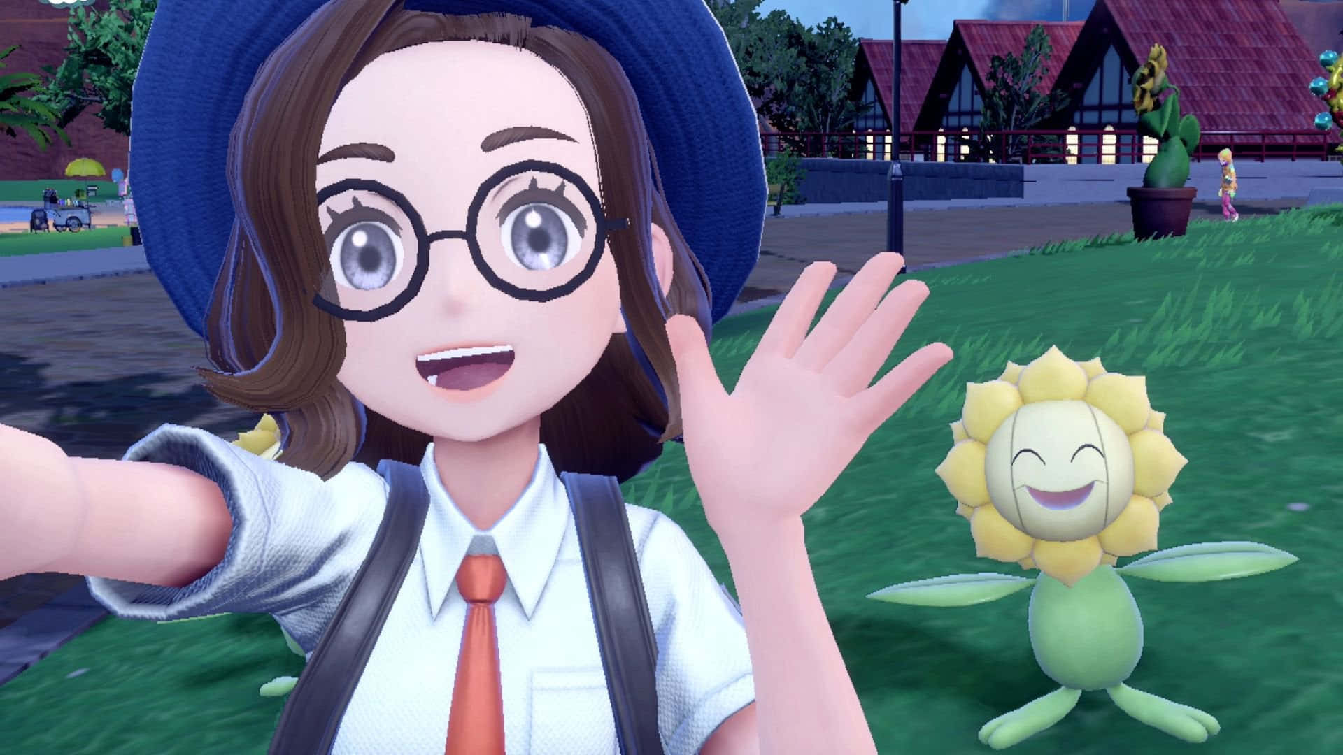 Trainer Selfie With Sunflora Background