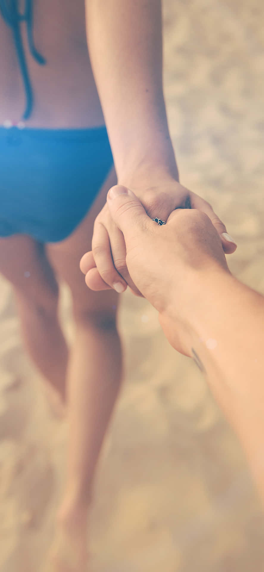 Tranquil Beauty Of A Secluded Sexy Beach Background