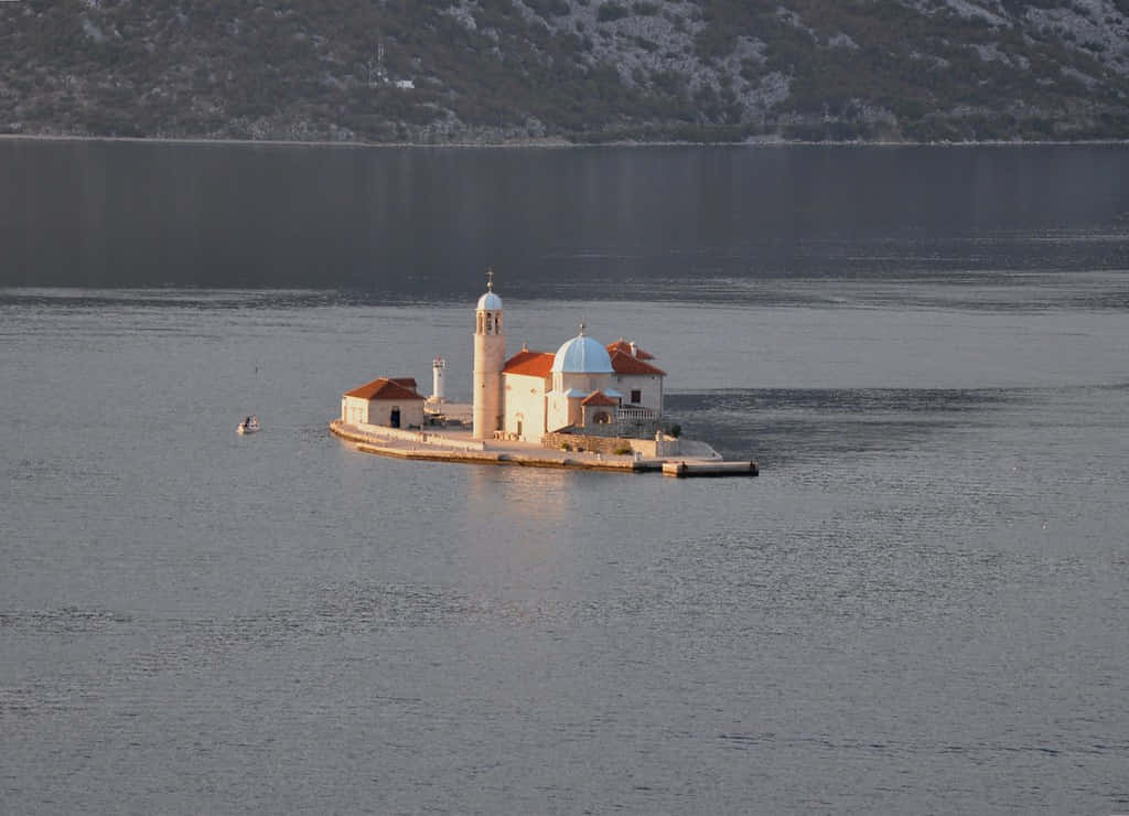 Tranquil Beauty: Our Lady Of The Rocks, Montenegro Background