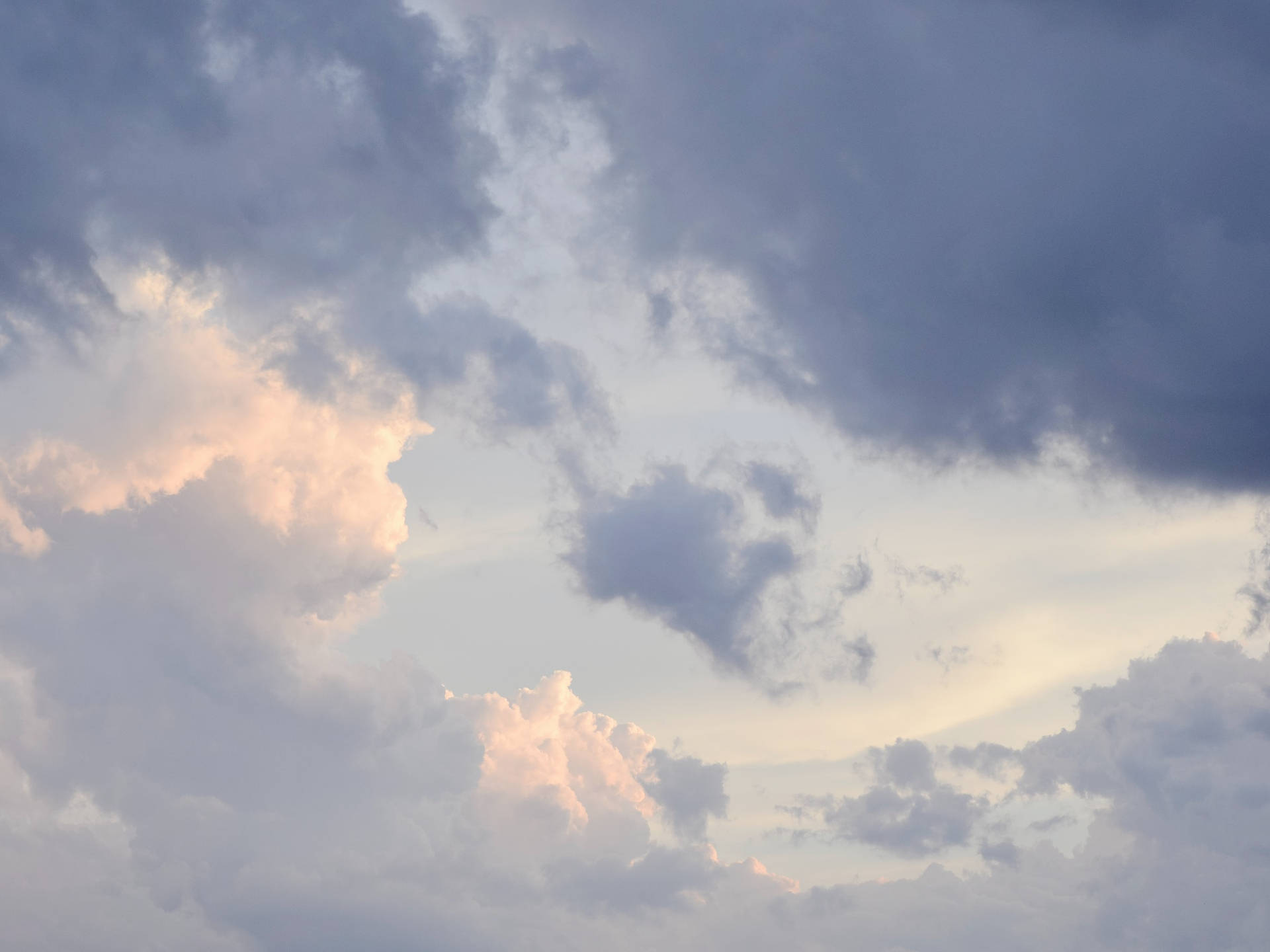 Tranquil Indigo Cloudy Sky