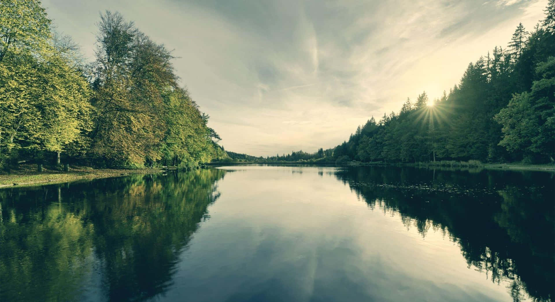 Tranquil Lake Sunset