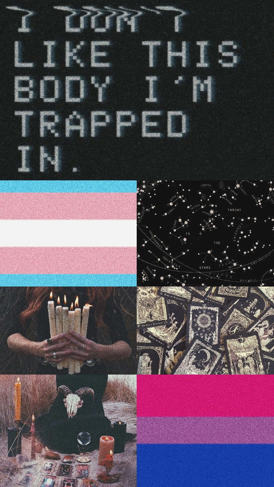 Trans And Witchcraft Aesthetic Collage
