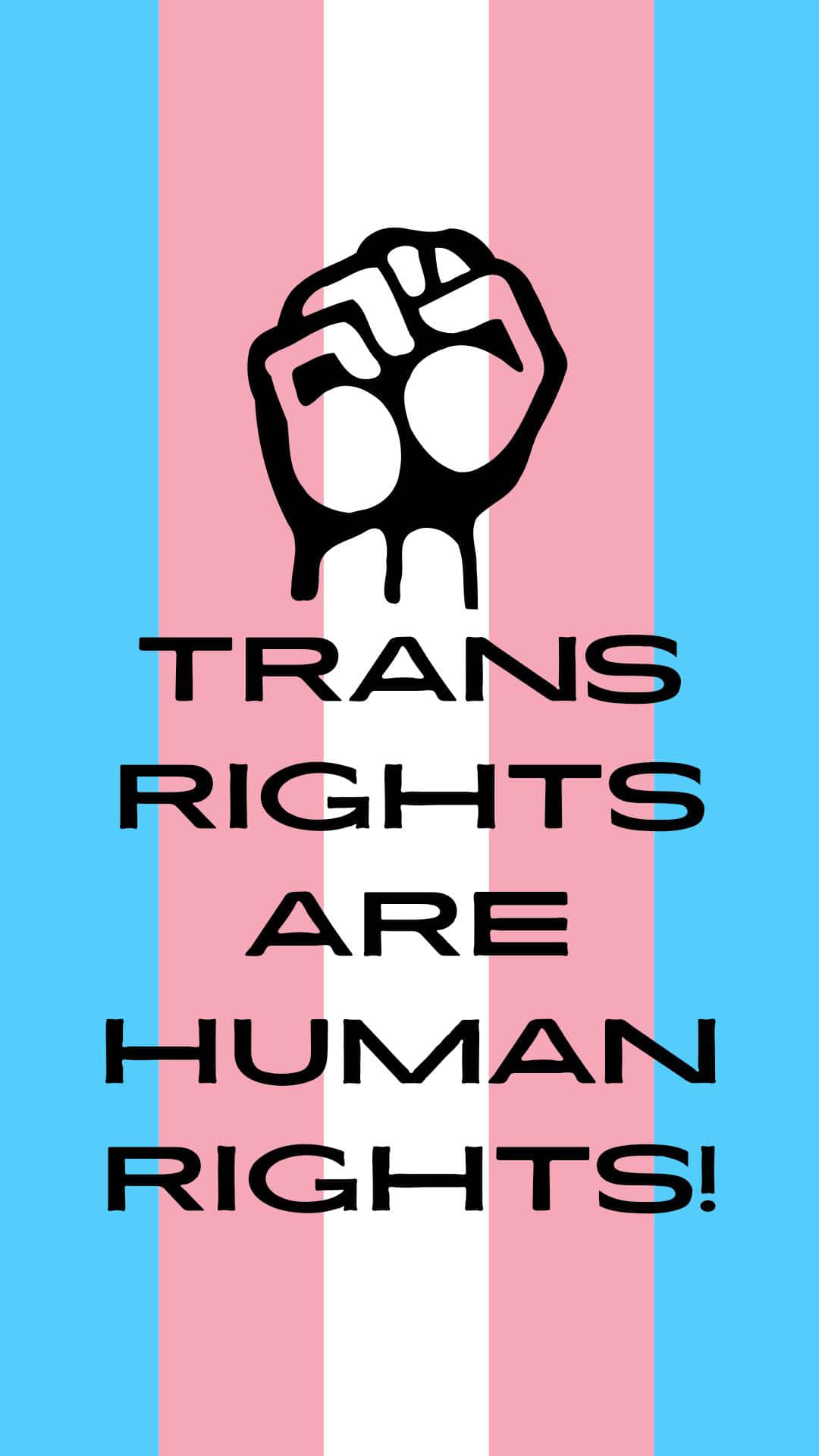 Trans Rights Are Human Rights Flag Background