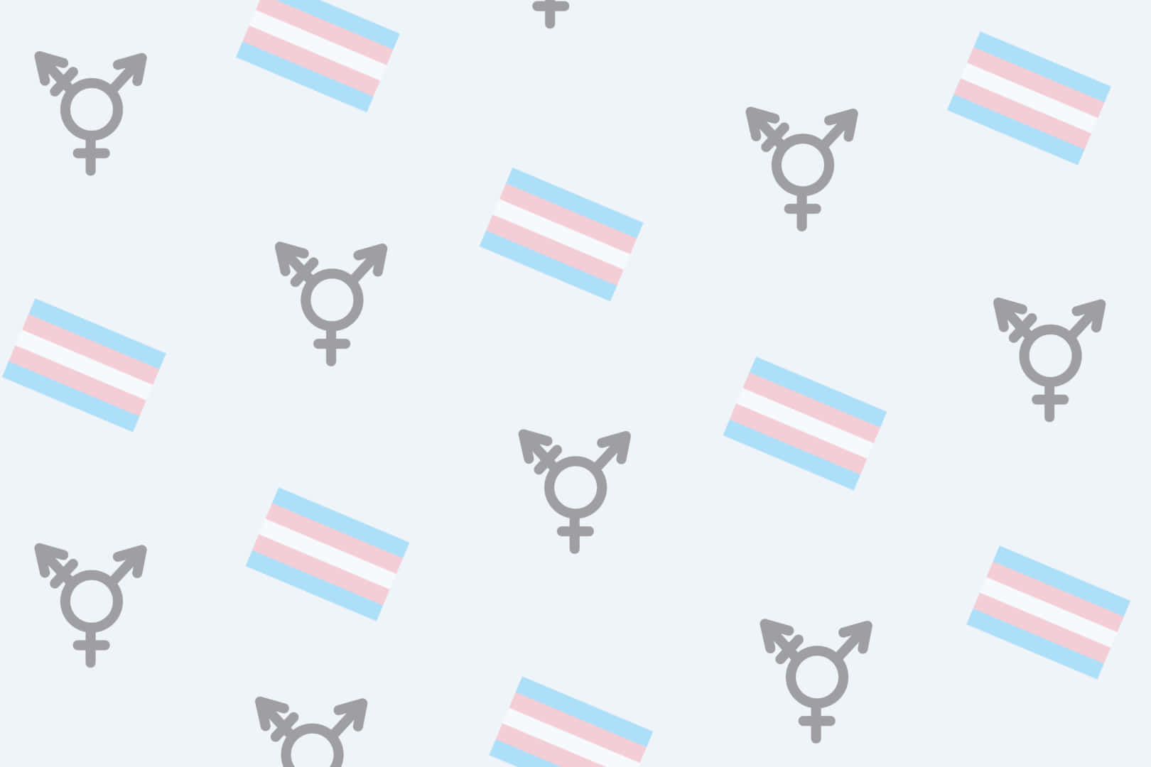 Trans Symbol And Flag In Pattern
