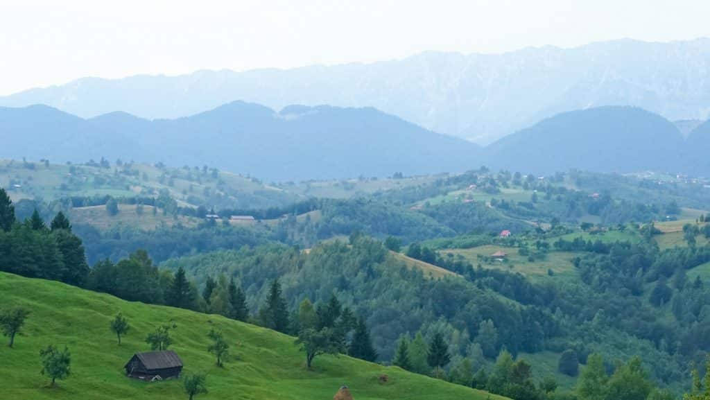 Transbucegi Mountain Pass Romania Background
