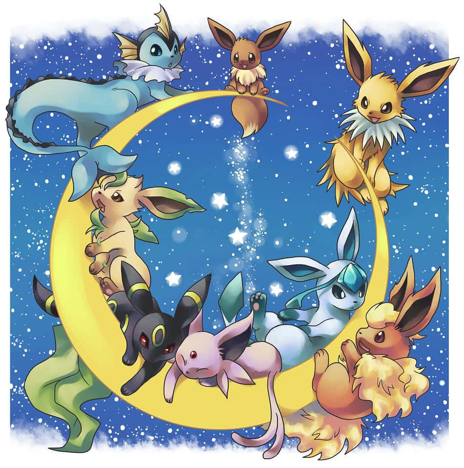 Transform Your Pokemon Game With Eeveelutions Background