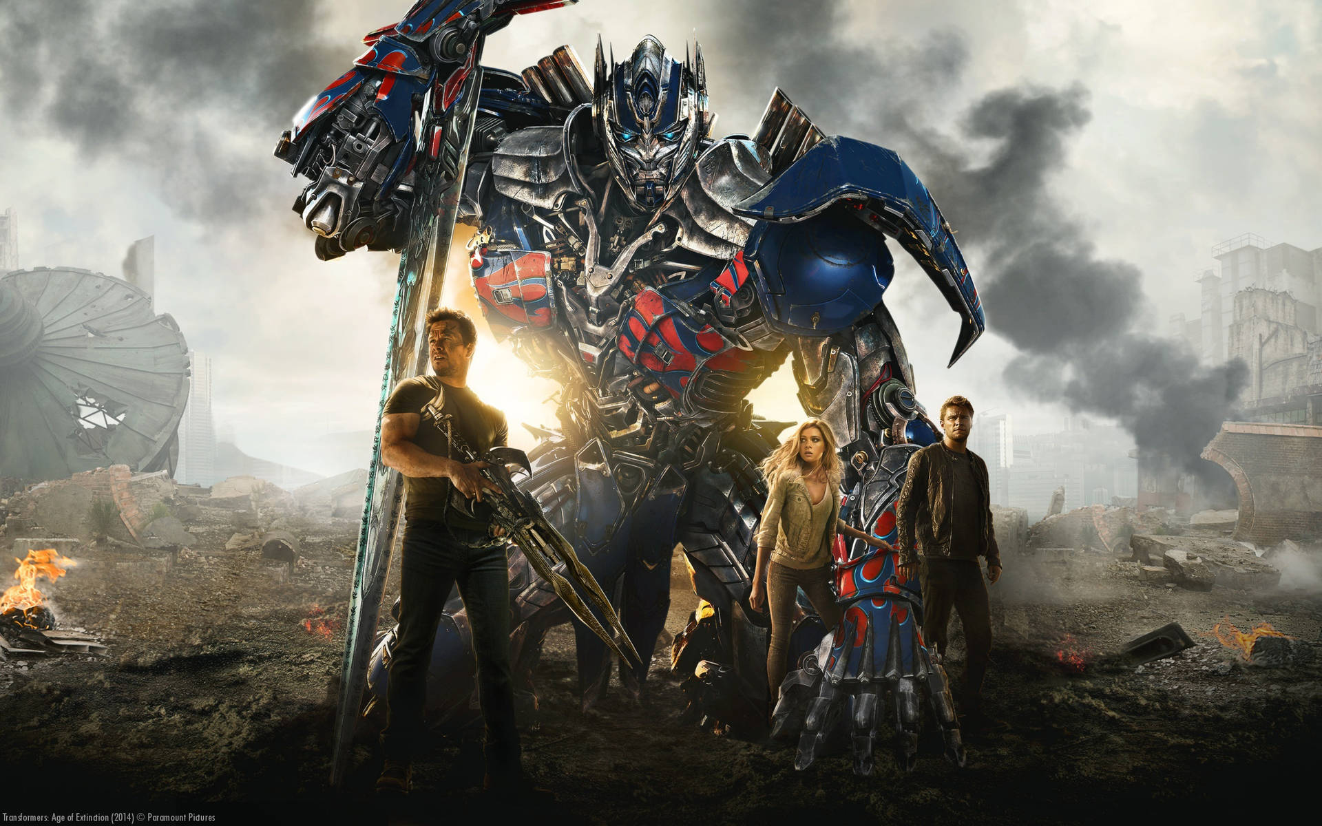 Transformers 4 Film Poster Background
