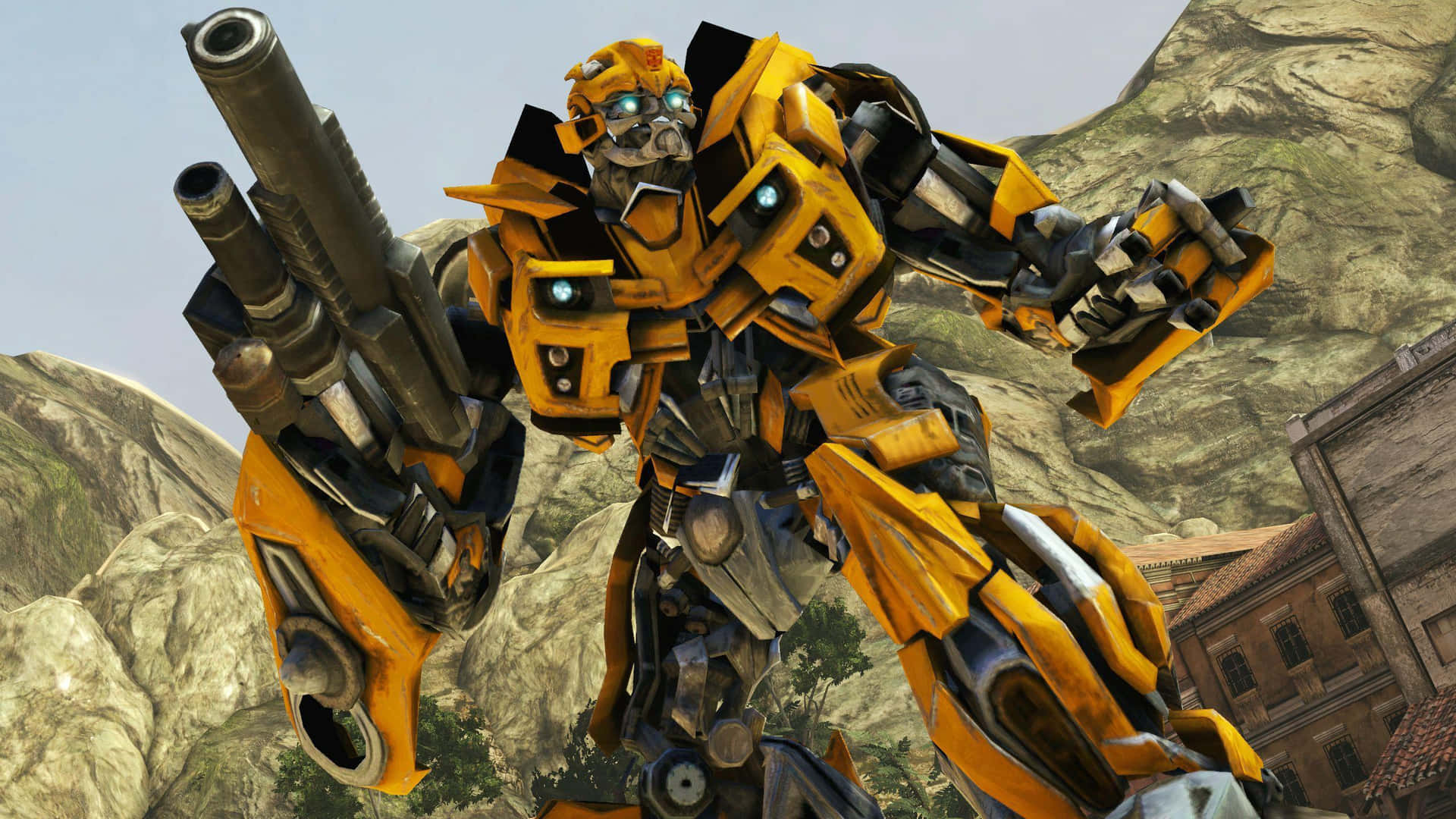 Transformers Bumblebee With Massive Guns
