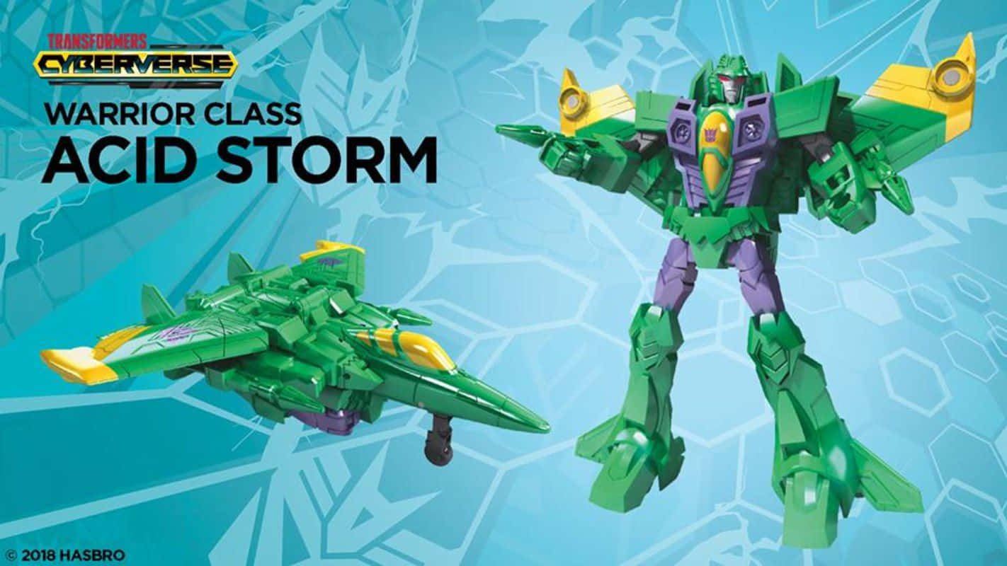 Transformers Cyberverse Acid Storm Action Figure Background
