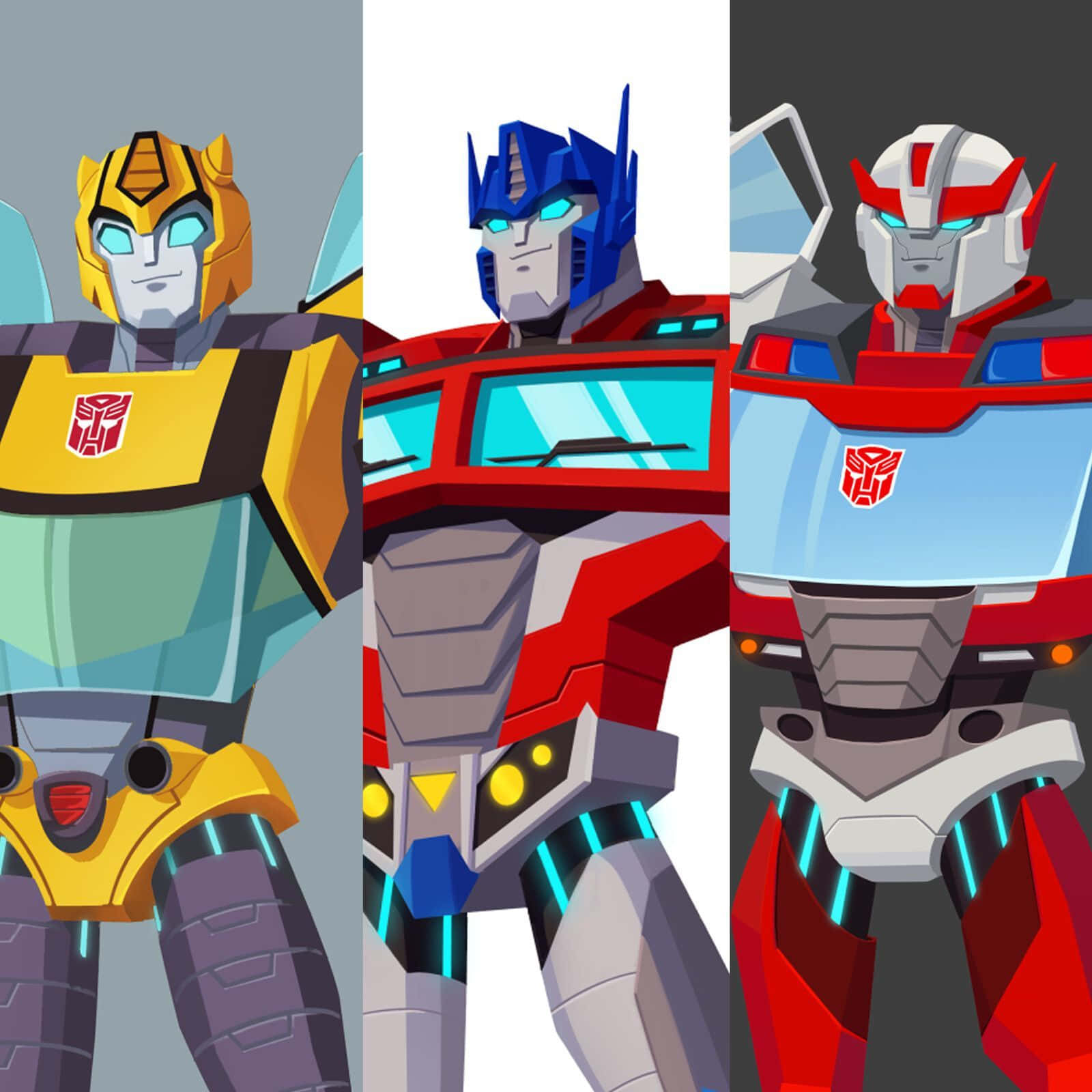 Transformers Cyberverse Side By Side Background