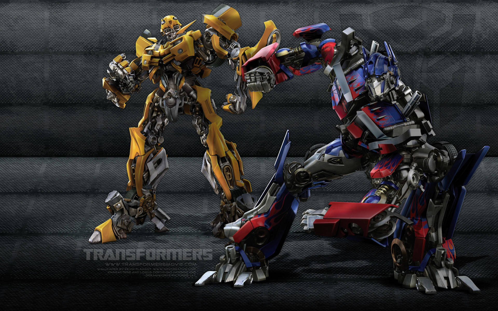 Transformers Optimus And Bumblebee Background