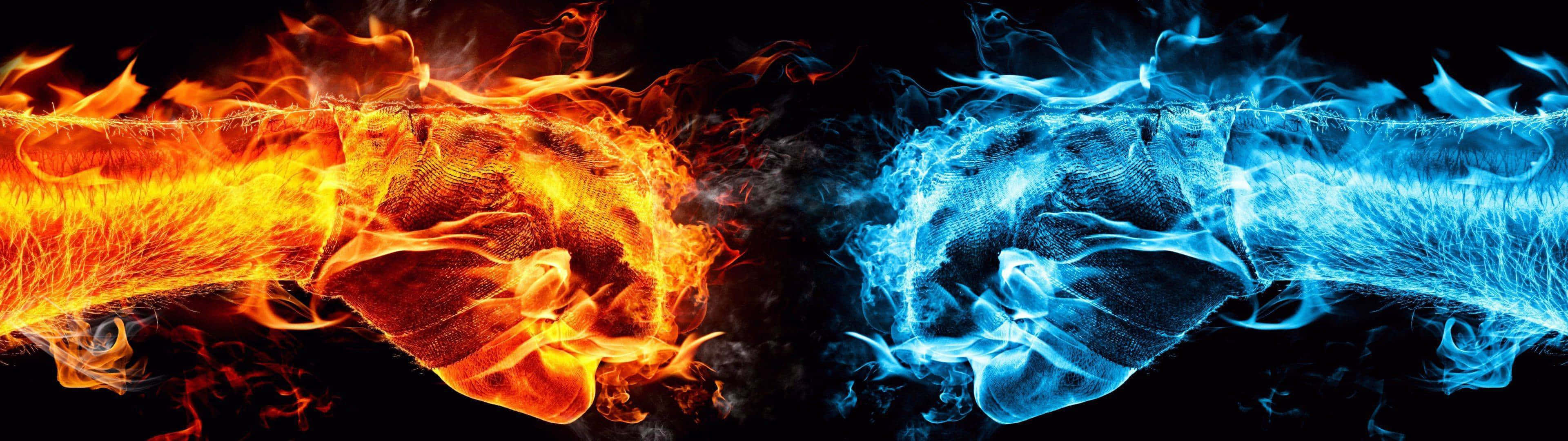 Transforming The World With The Power Of Fire And Water Background