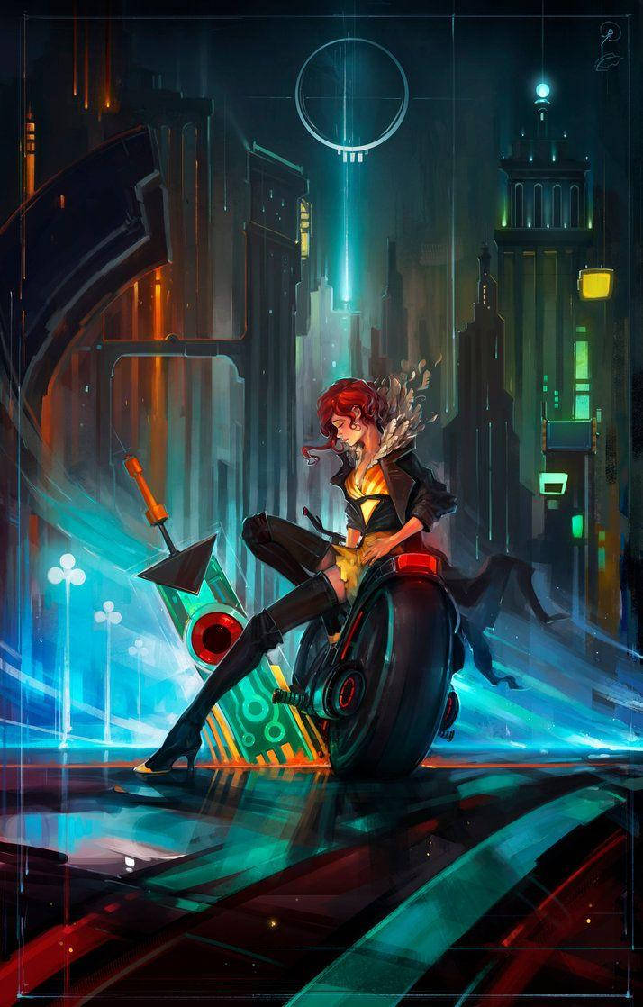 Transistor Girl Game Phone Background