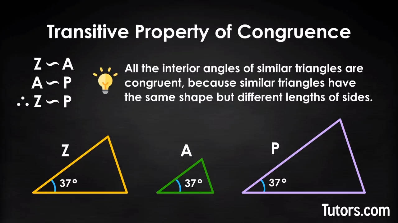 Transitive Property Of Congruent Background