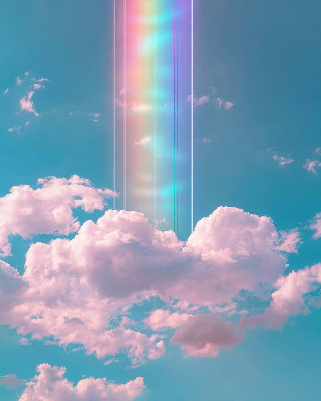 Translucent Rainbow Trippy Aesthetic Cloud