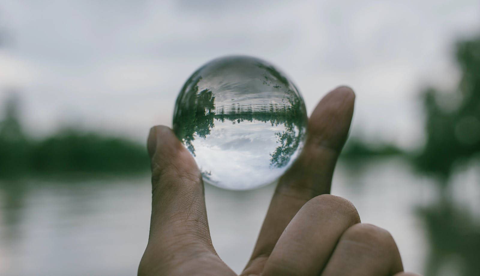 Transparent Crystal Ball Background