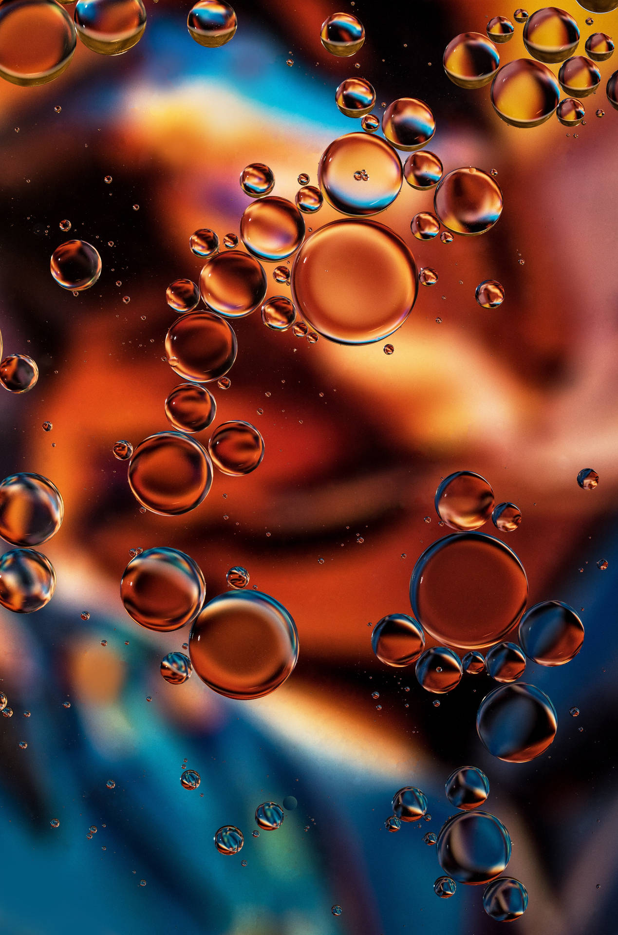 Transparent Liquid Bubbles Background