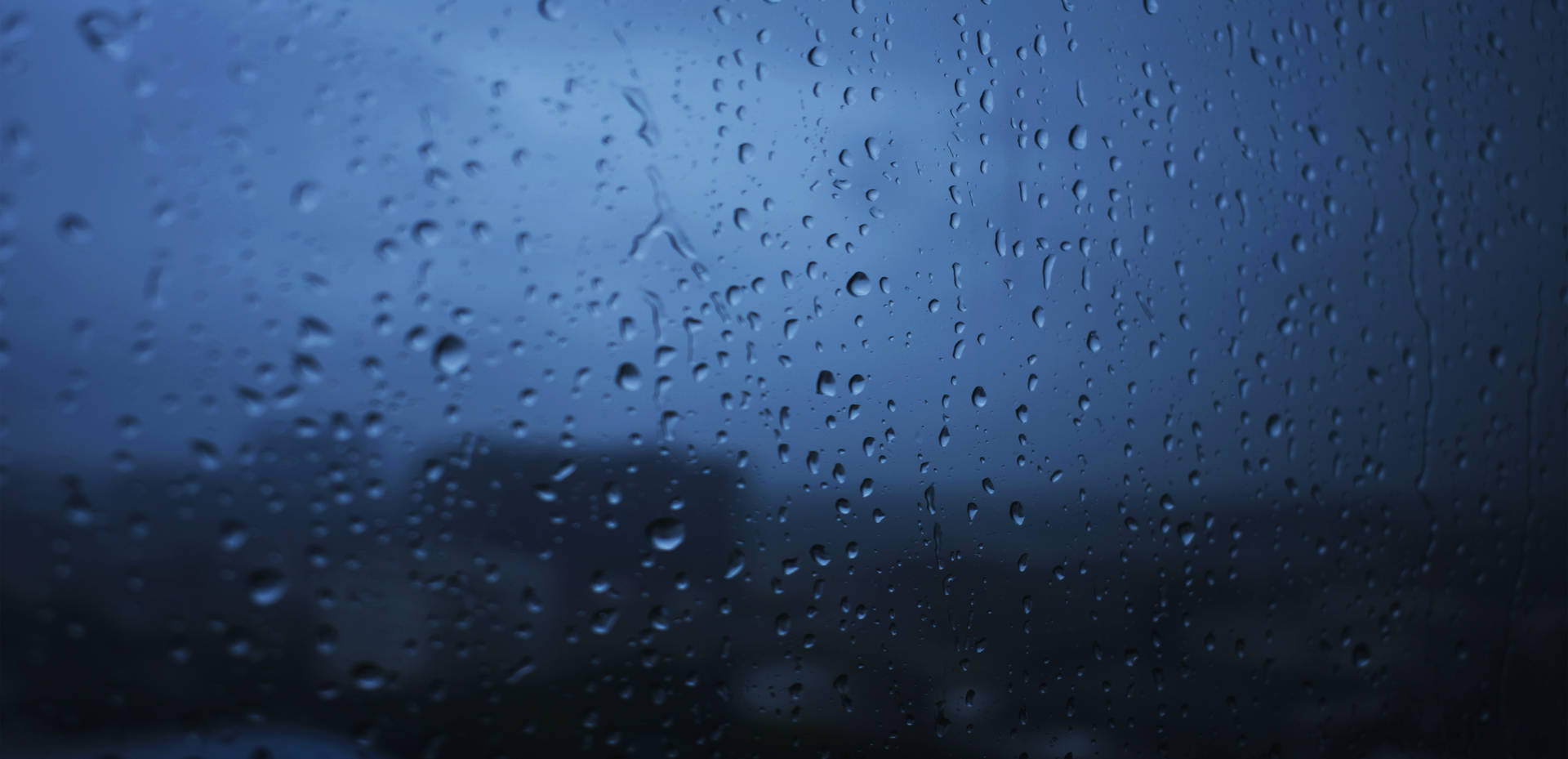 Transparent Rain Droplets Background