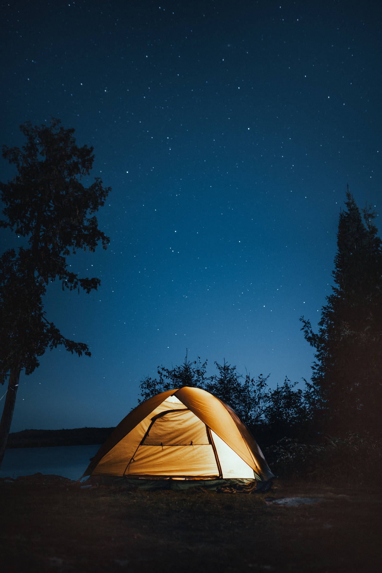 Travel 4k Night Camping Background