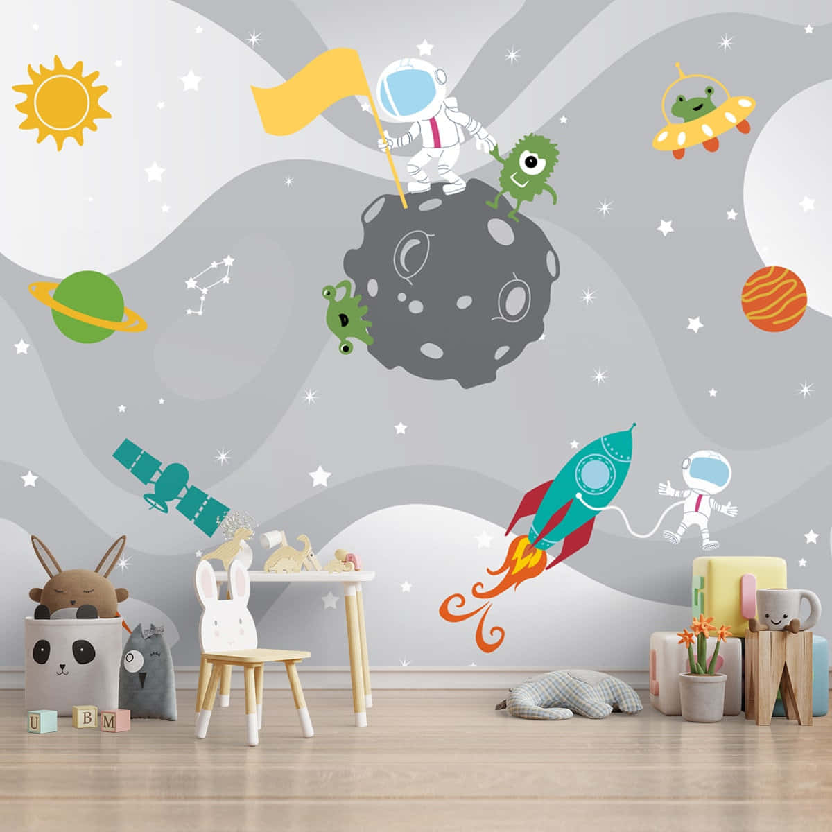 Travel Across Galaxies With This Ultra-cute Astronaut! Background
