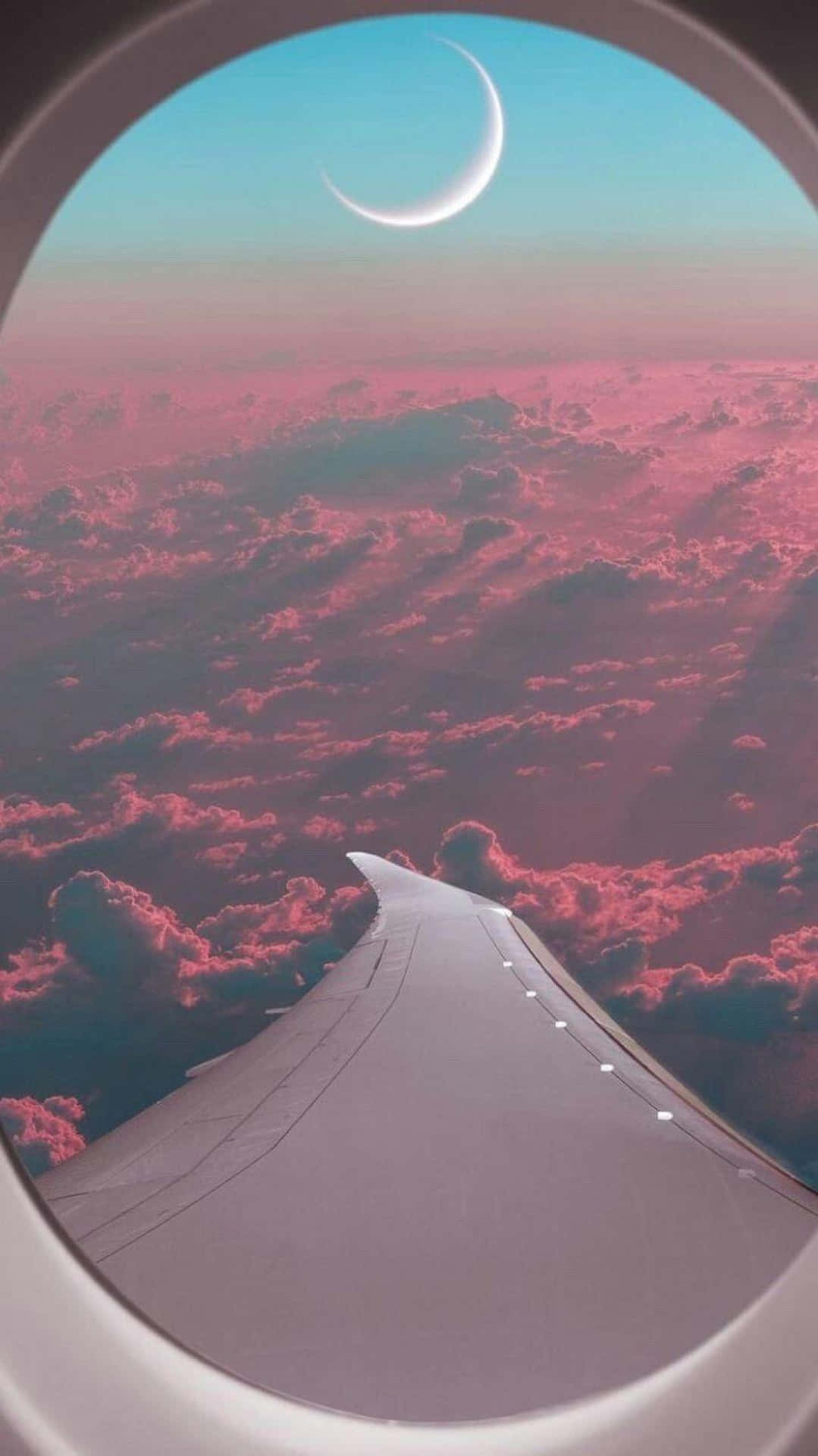 Travel Aesthetic Phone Plane Window Background