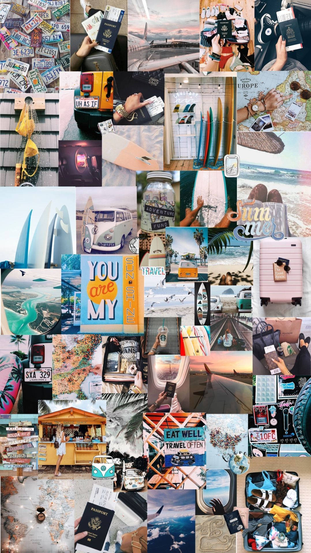 Travel Collage Background