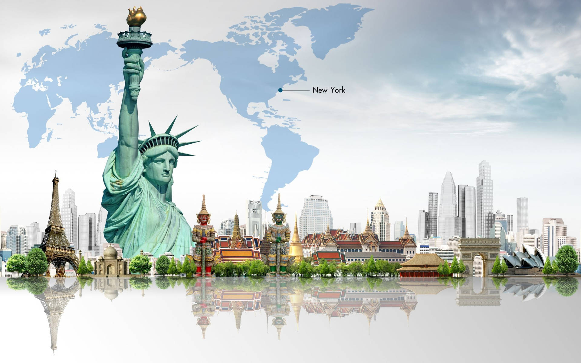 Travel Hd New York Statue Of Liberty Background