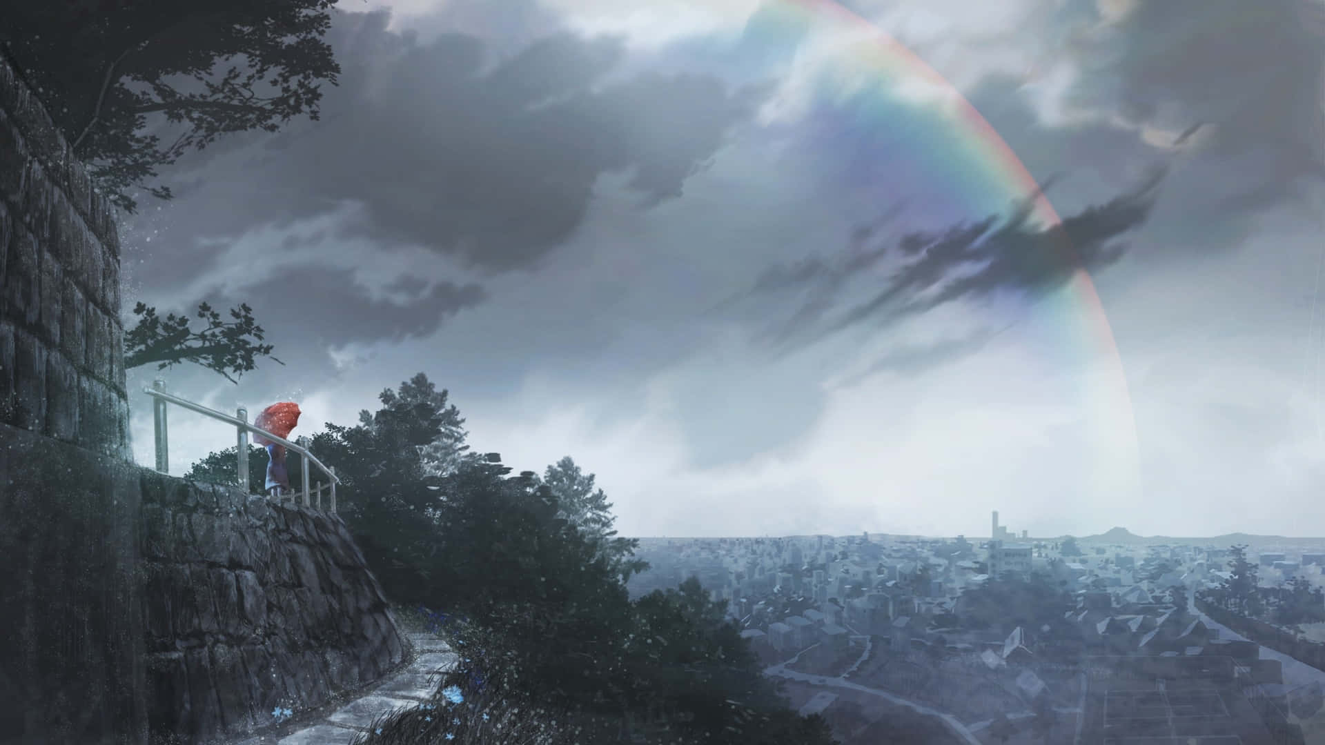 Travel The Depths Of The Mysterious Universe With This Dark Anime Scenery. Background