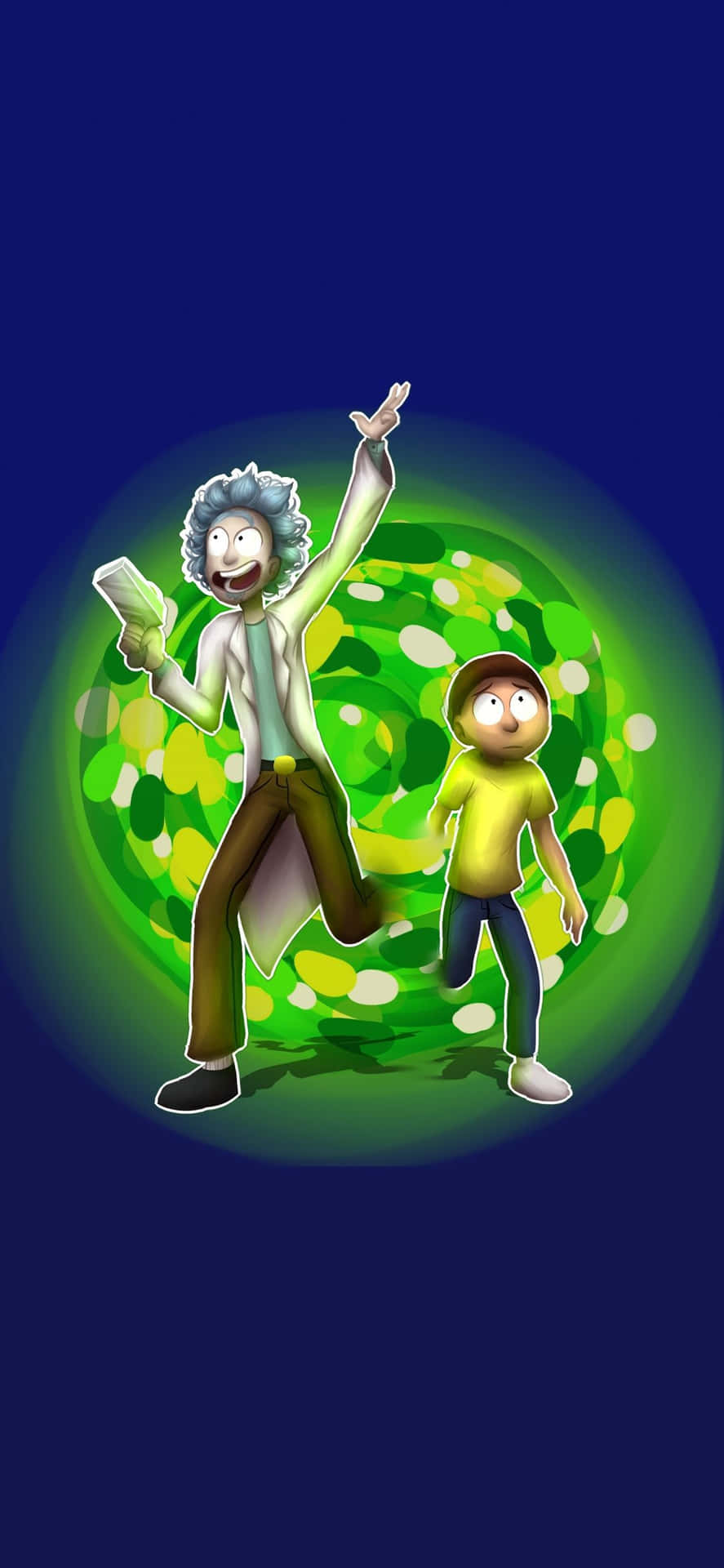 Travel Through Time And Space With Rick And Morty Background