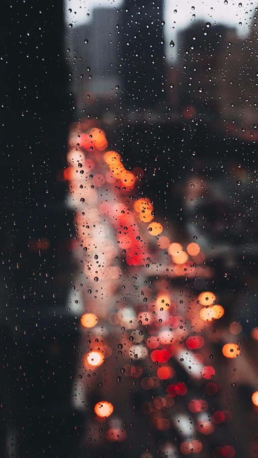 Traveling Through An Aesthetic Rain Background
