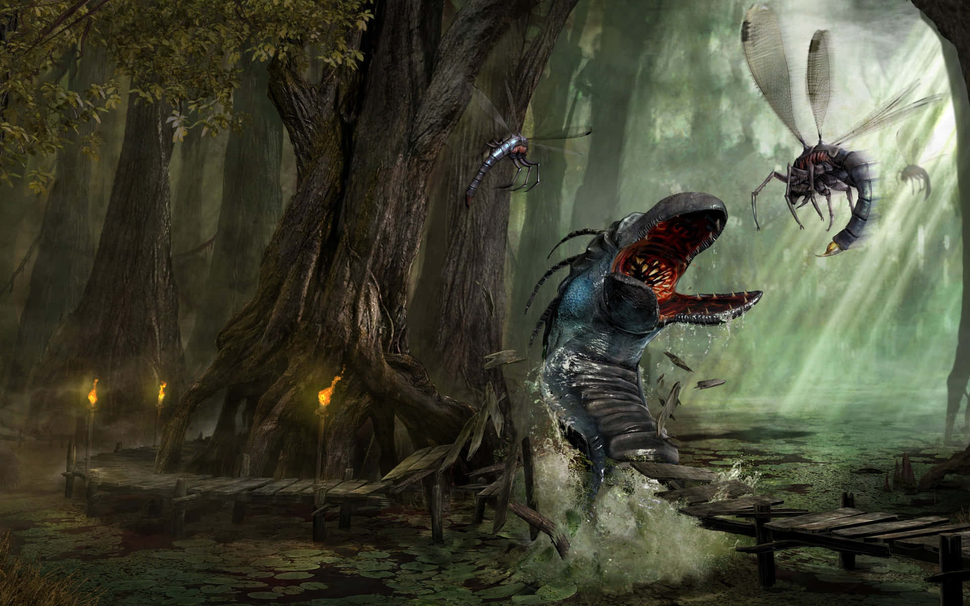 Traverse The Otherworld With Hd Gothic Background