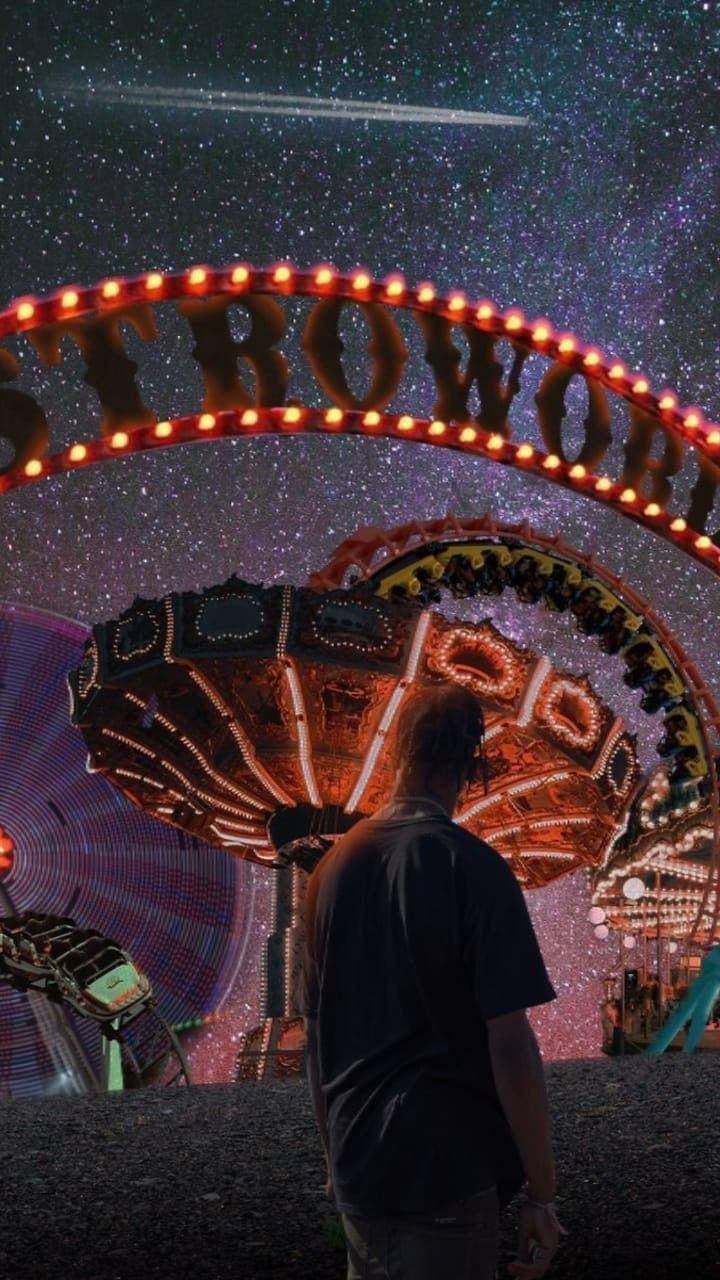 Travis Scott Astroworld Theme Park Background
