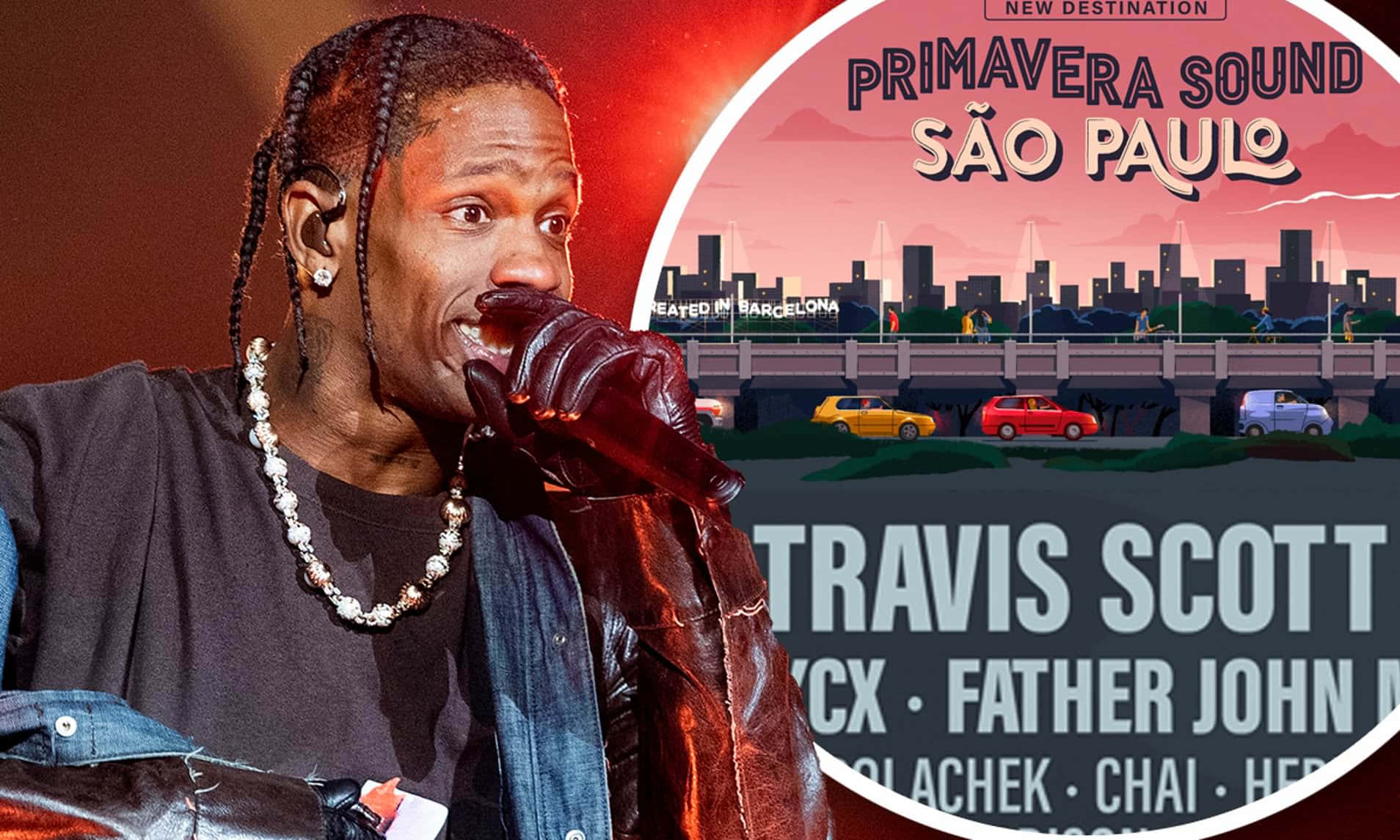 Travis Scott Concert Primavera Sound Background