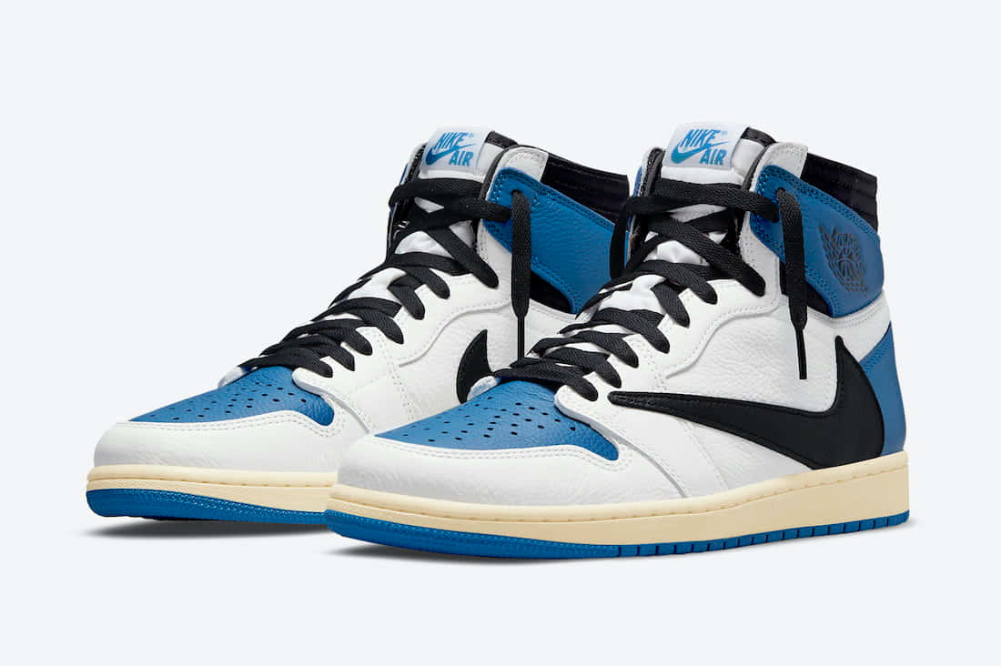 Travis Scott Debuts His Highly Anticipated Jordan 1 Sneaker. Background