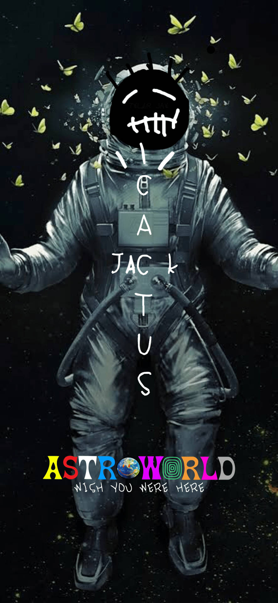 Travis Scott Fortnite Astro World Astronaut Background