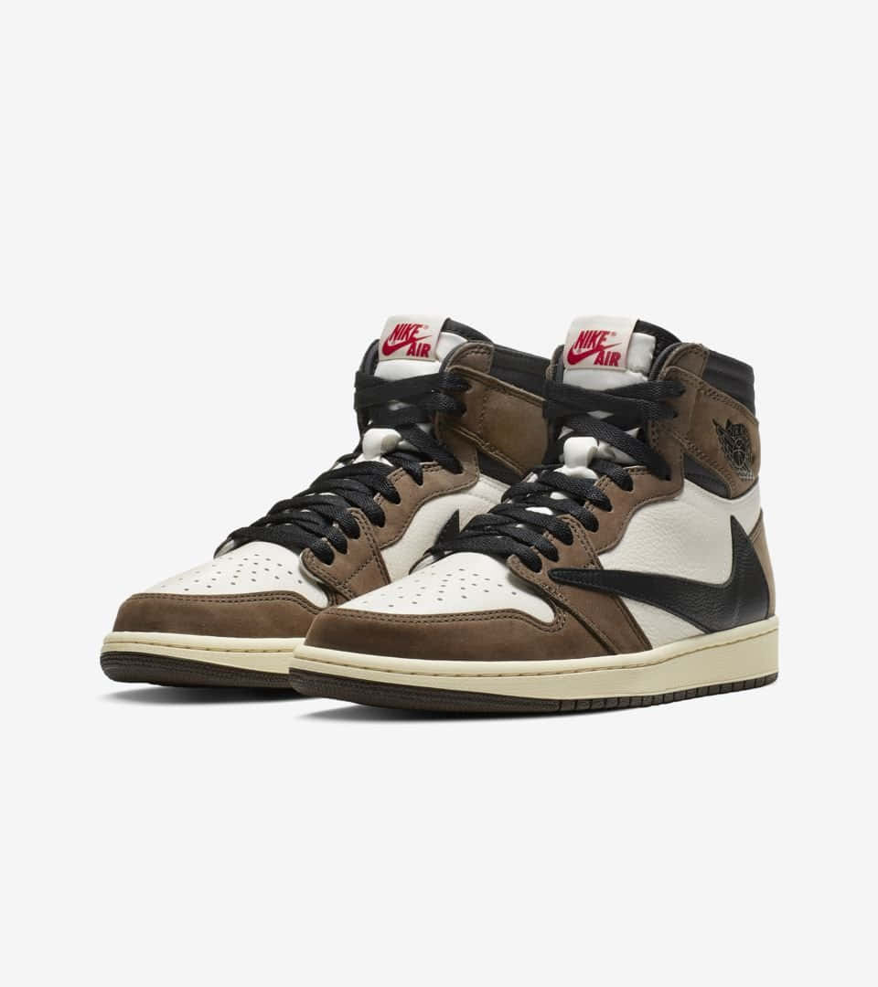 Travis Scott Jordan 1 - An Iconic Sneaker With Special Features. Background
