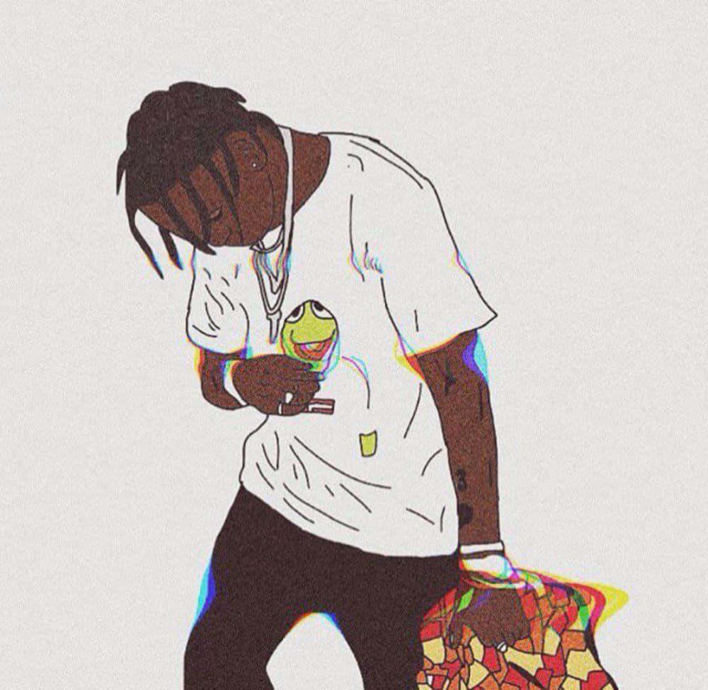 “travis Scott Riding On His Mechanical Bull” Background