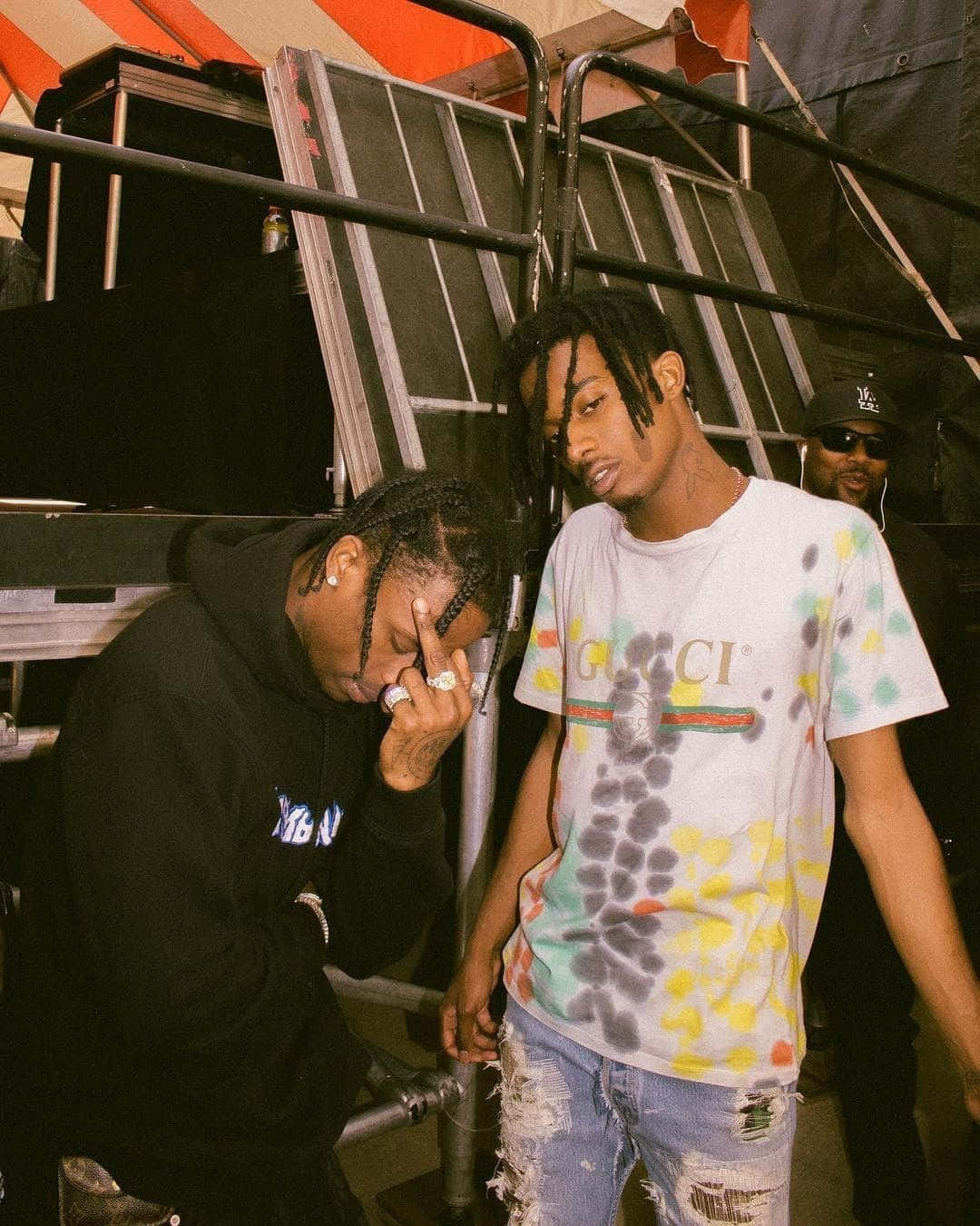 Travis Scott With Carti Pfp Background