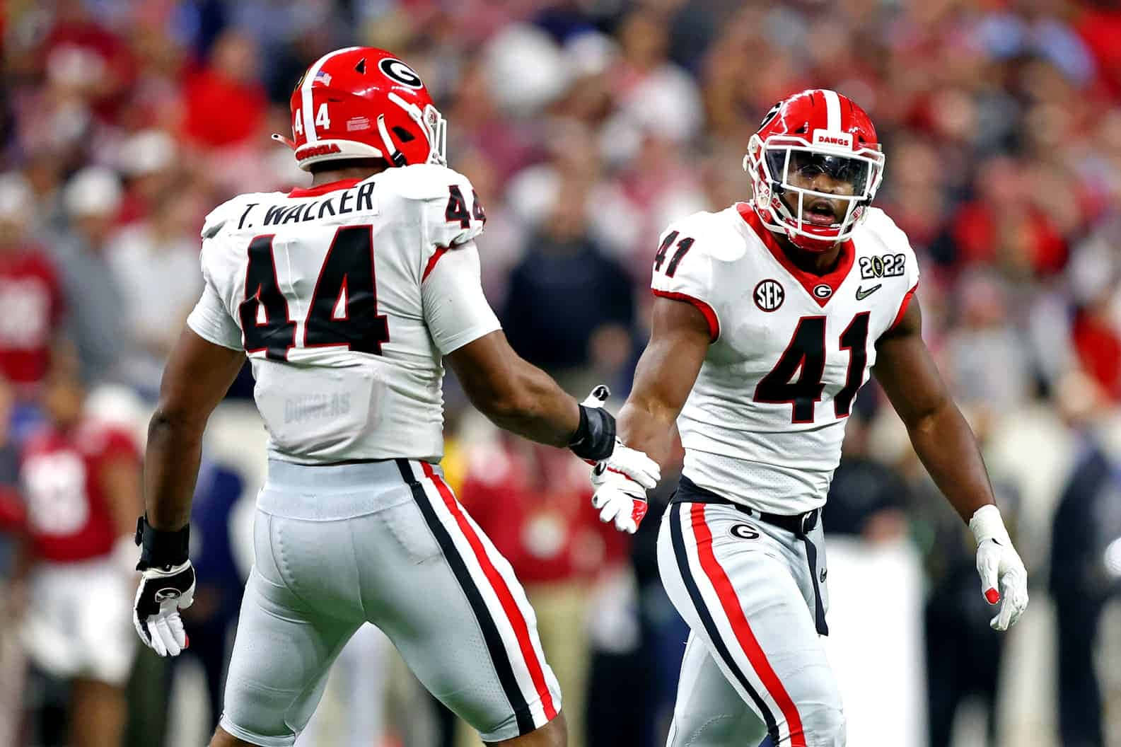 Travon Walker And Teammate Channing Tindall Background