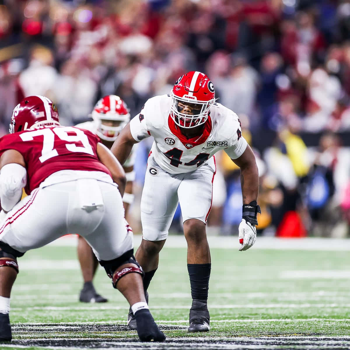 Travon Walker Facing Alabama Crimson Lineman